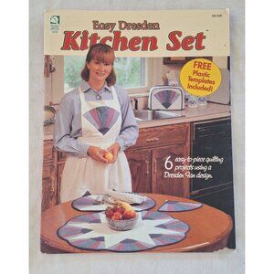 Easy Dresden Kitchen Quilting Booklet 6 Quilting Projects & Plastic Templates